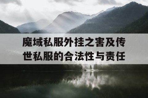 魔域私服外挂之害及传世私服的合法性与责任