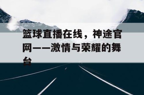 篮球直播在线，神途官网——激情与荣耀的舞台