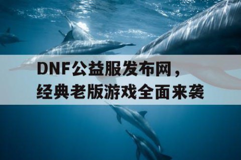 DNF公益服发布网，经典老版游戏全面来袭