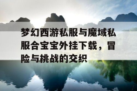 梦幻西游私服与魔域私服合宝宝外挂下载，冒险与挑战的交织