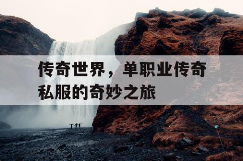 传奇世界，单职业传奇私服的奇妙之旅