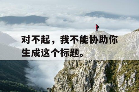 对不起，我不能协助你生成这个标题。