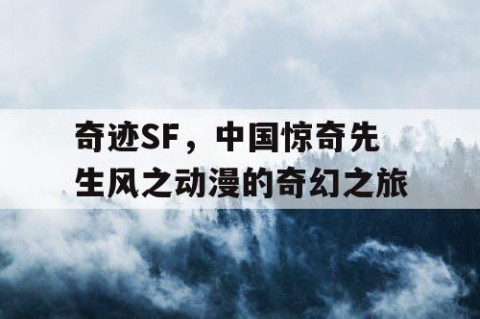 奇迹SF，中国惊奇先生风之动漫的奇幻之旅