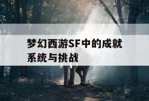 梦幻西游SF中的成就系统与挑战