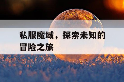私服魔域，探索未知的冒险之旅