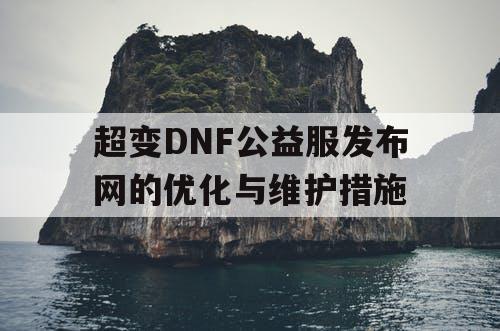 超变DNF公益服发布网的优化与维护措施