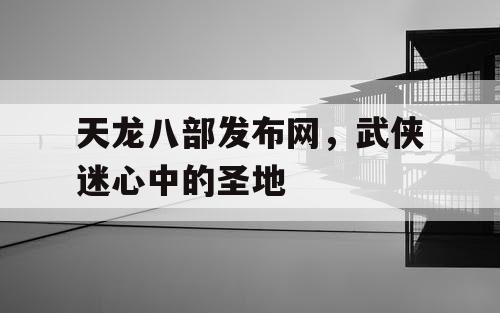 天龙八部发布网，武侠迷心中的圣地