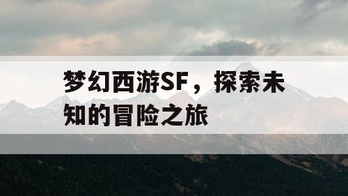 梦幻西游SF，探索未知的冒险之旅