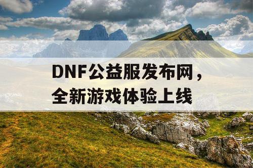 DNF公益服发布网，全新游戏体验上线