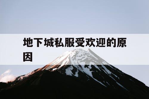 地下城私服受欢迎的原因