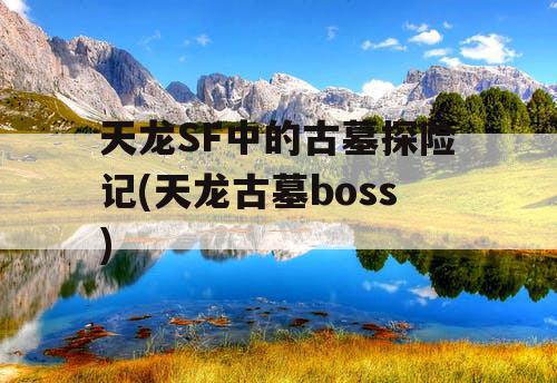 天龙SF中的古墓探险记(天龙古墓boss)