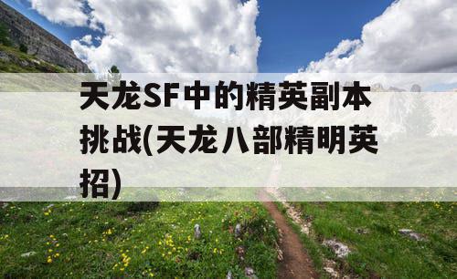 天龙SF中的精英副本挑战(天龙八部精明英招)