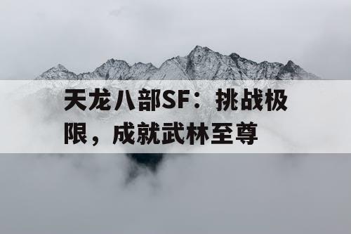 天龙八部SF:挑战极限,成就武林至尊 天龙八部SF:挑战极限,成就武林至尊