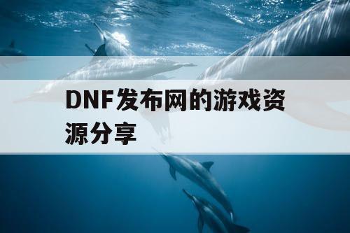 DNF发布网的游戏资源分享 DNF发布网的游戏资源分享