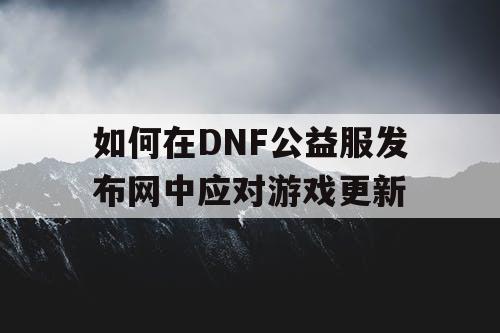 如何在DNF公益服发布网中应对游戏更新