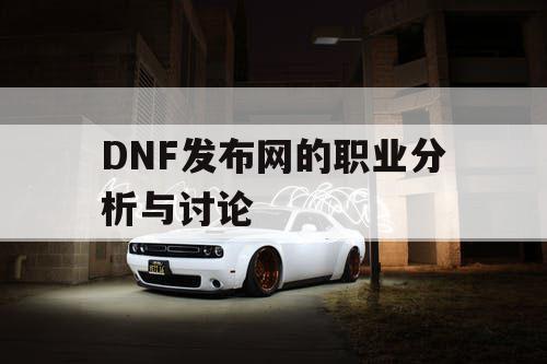 DNF发布网的职业分析与讨论