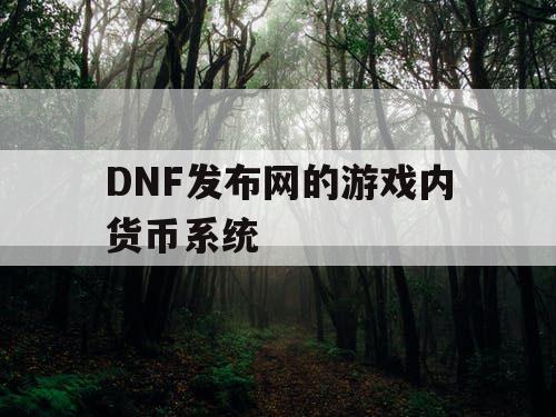 DNF发布网的游戏内货币系统