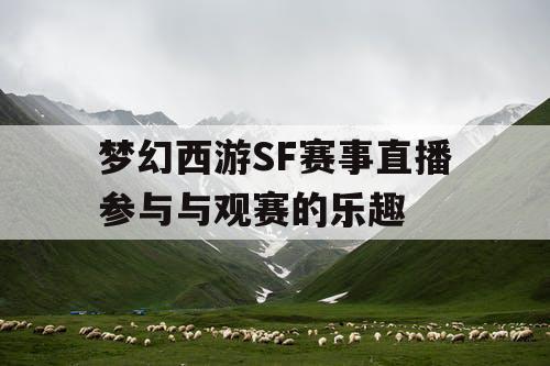 梦幻西游SF赛事直播参与与观赛的乐趣