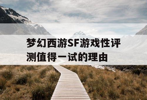 梦幻西游SF游戏性评测值得一试的理由