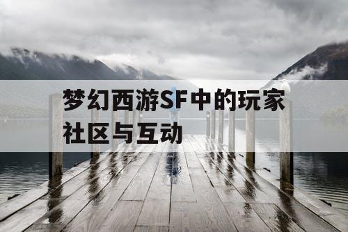 梦幻西游SF中的玩家社区与互动