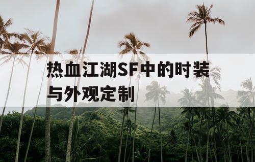 热血江湖SF中的时装与外观定制