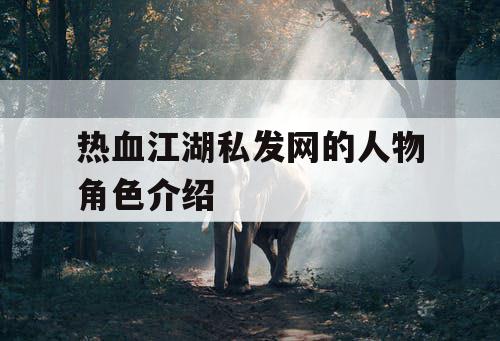 热血江湖私发网的人物角色介绍