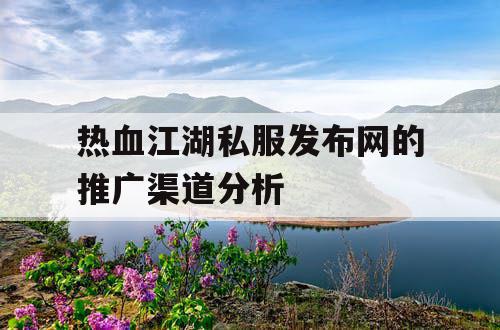 热血江湖私服发布网的推广渠道分析