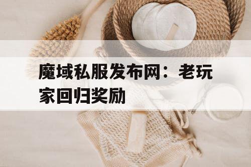 魔域私服发布网：老玩家回归奖励