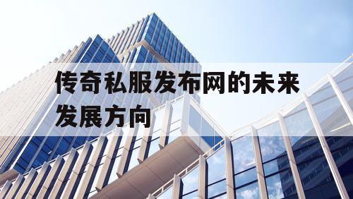 传奇私服发布网的未来发展方向