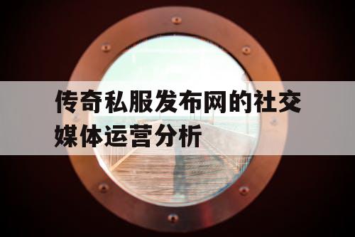 传奇私服发布网的社交媒体运营分析