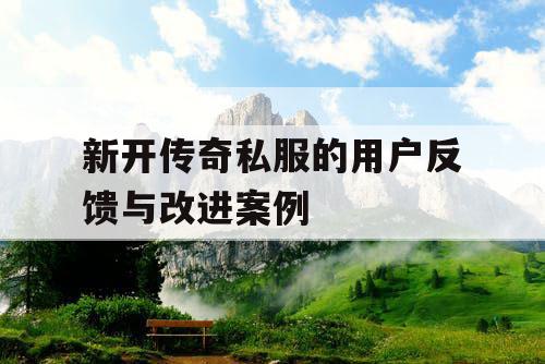新开传奇私服的用户反馈与改进案例