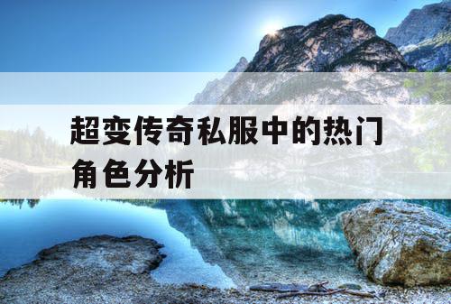 超变传奇私服中的热门角色分析