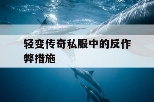 轻变传奇私服中的反作弊措施 轻变传奇私服中的反作弊措施