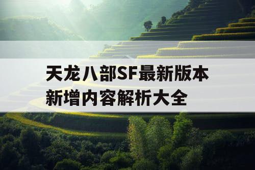 天龙八部SF最新版本新增内容解析大全