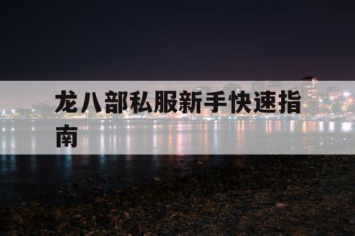 龙八部私服新手快速指南