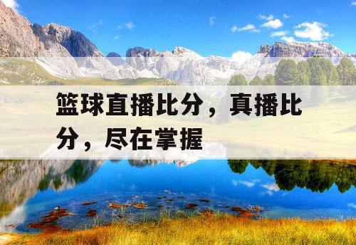 篮球直播比分，真播比分，尽在掌握