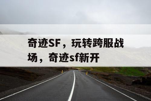 奇迹SF，玩转跨服战场，奇迹sf新开