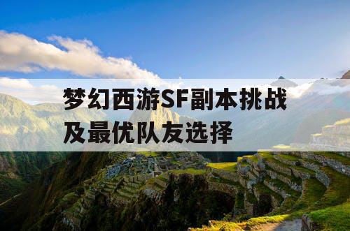 梦幻西游SF副本挑战及最优队友选择