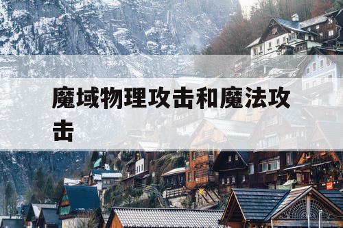 魔域物理攻击和魔法攻击