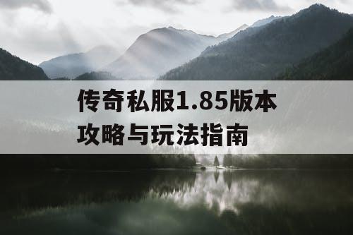 传奇私服1.85版本攻略与玩法指南