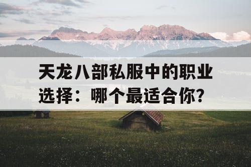 天龙八部私服中的职业选择:哪个最适合你? 天龙八部私服中的职业选择:哪个最适合你?