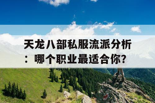 天龙八部私服流派分析：哪个职业最适合你？