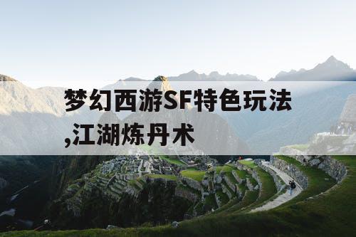 梦幻西游SF特色玩法,江湖炼丹术