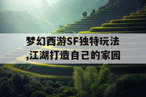 梦幻西游SF独特玩法,江湖打造自己的家园 梦幻西游SF独特玩法,江湖打造自己的家园