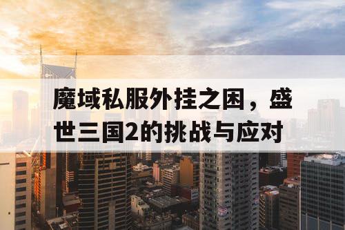 魔域私服外挂之困，盛世三国2的挑战与应对