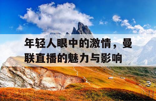 年轻人眼中的激情，曼联直播的魅力与影响