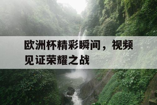 欧洲杯精彩瞬间，视频见证荣耀之战