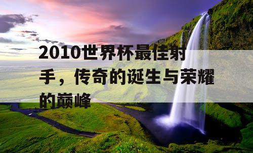 2010世界杯最佳射手，传奇的诞生与荣耀的巅峰