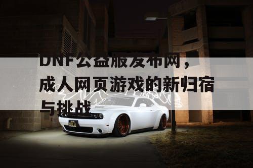 DNF公益服发布网，成人网页游戏的新归宿与挑战