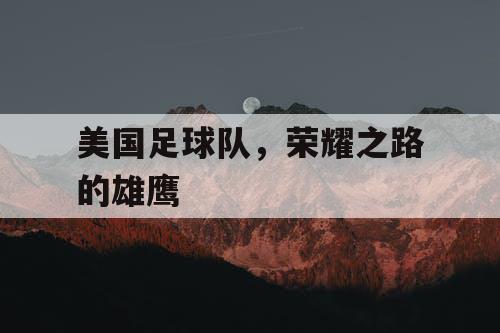 美国足球队,荣耀之路的雄鹰 美国足球队,荣耀之路的雄鹰